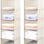 Organiz. colgante 5 estantes 2 bolsillos plegable set 2