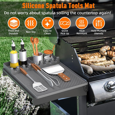 Estera silicona para parrilla Blackstone con bandeja goteo
