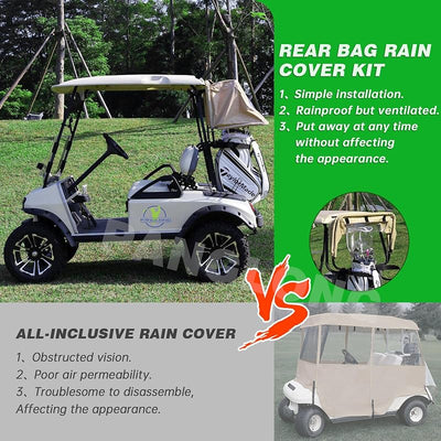Cubierta lluvia carrito golf universal 2 asientos