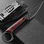 Cuchillo fijo hoja D2 mango Dalbergia EDC supervivencia