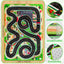 Alfombra juego niños carreras antideslizante 3.28x4.92pulg verde