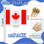 12 Banderas Canadá 8x12" Mini en Palo Decoración