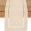 Camino Mesa Rústico Beige 13x72pulg Decoración Hogar