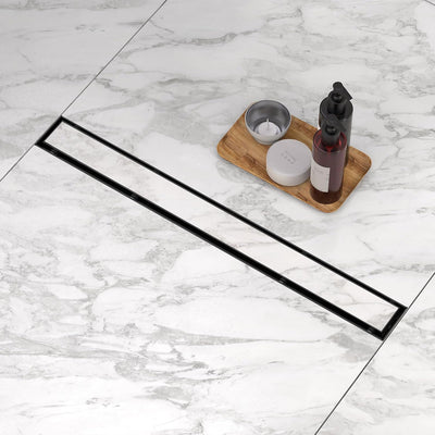 Drenaje ducha lineal 36pulg acero inox 304 con colador
