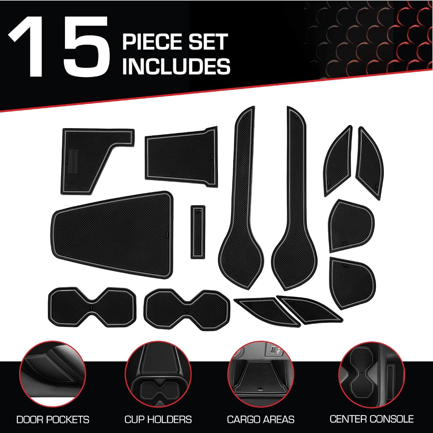 Insertos antiderrap para Nissan Leaf 15 Pzas