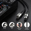 4 Cables XLR 3ft Micrófono Equilibrado Negro