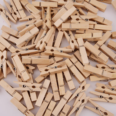 Cordel yute 320ft 100pzas pinzas madera manualidades