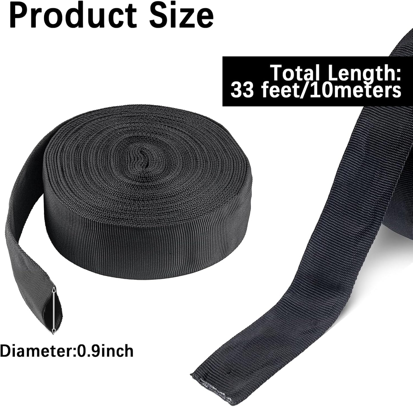 Funda manguera hidráulica de 33ft negra