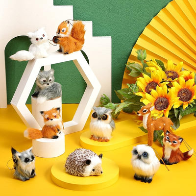 10 Adornos Animales Felpa Decoración Otoño Invierno