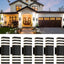 6 Luces pared exterior color negro aluminio IP65