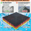 Azulejos garaje 16x16" color negro 12 Pzas PP antiderrap