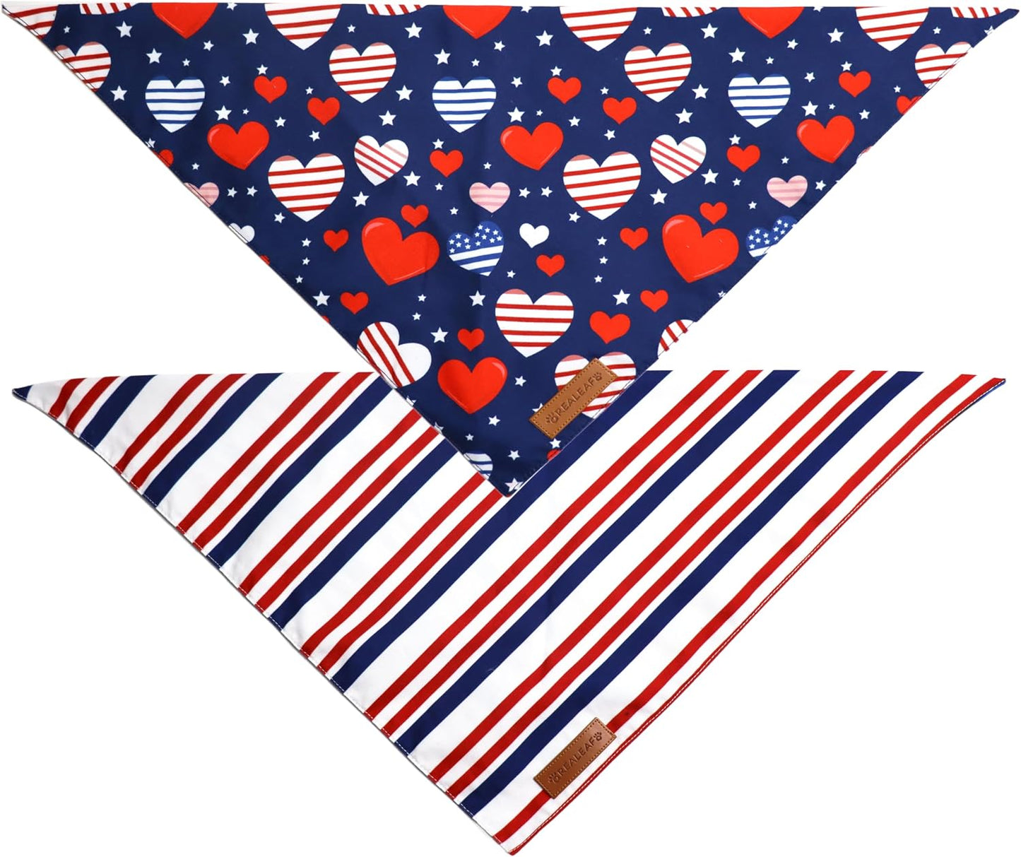 Bandana perro 4 de Julio reversible tela duradera 2uds