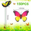 150 Pzas Decoración Jardín Mariposas 10" Impermeables