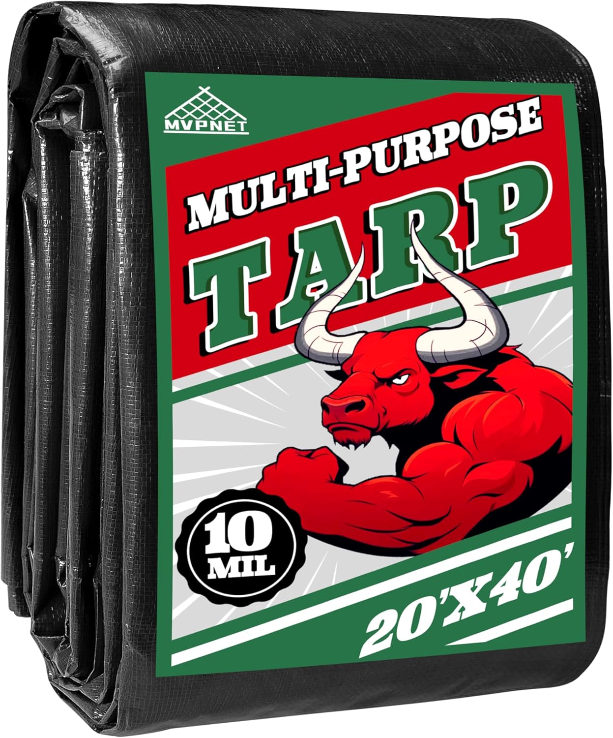 Lona 20x40ft 100% impermeable UV resistente ojales