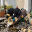 Extensión canalón estatua oso 2.5x3" decoración patio