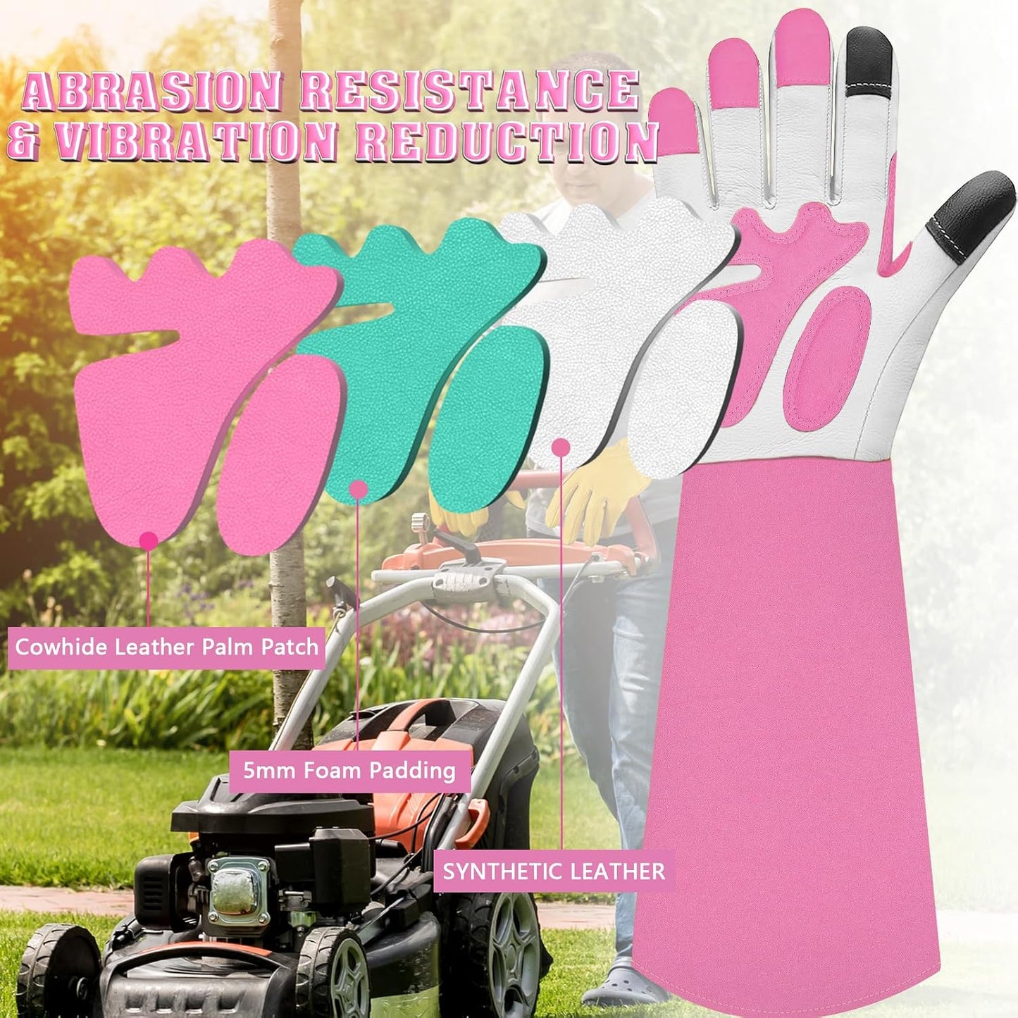 Guantes jardinería resistente espinas para mujer/hombre S