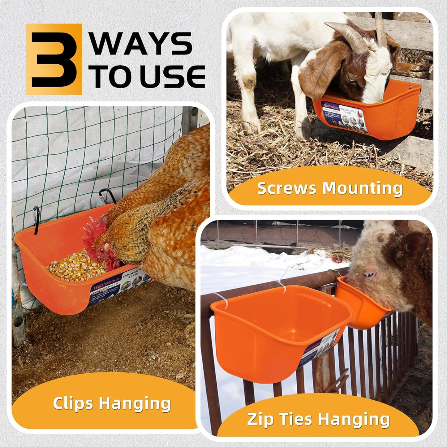 Comedero bebedero pollos plástico 5qt pack 2