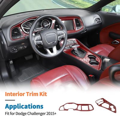 Kit borde interior fibra carbono Dodge Challenger