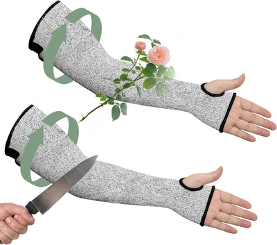 Protectores brazo resistentes cortes 18pulg para mujer hombre gato