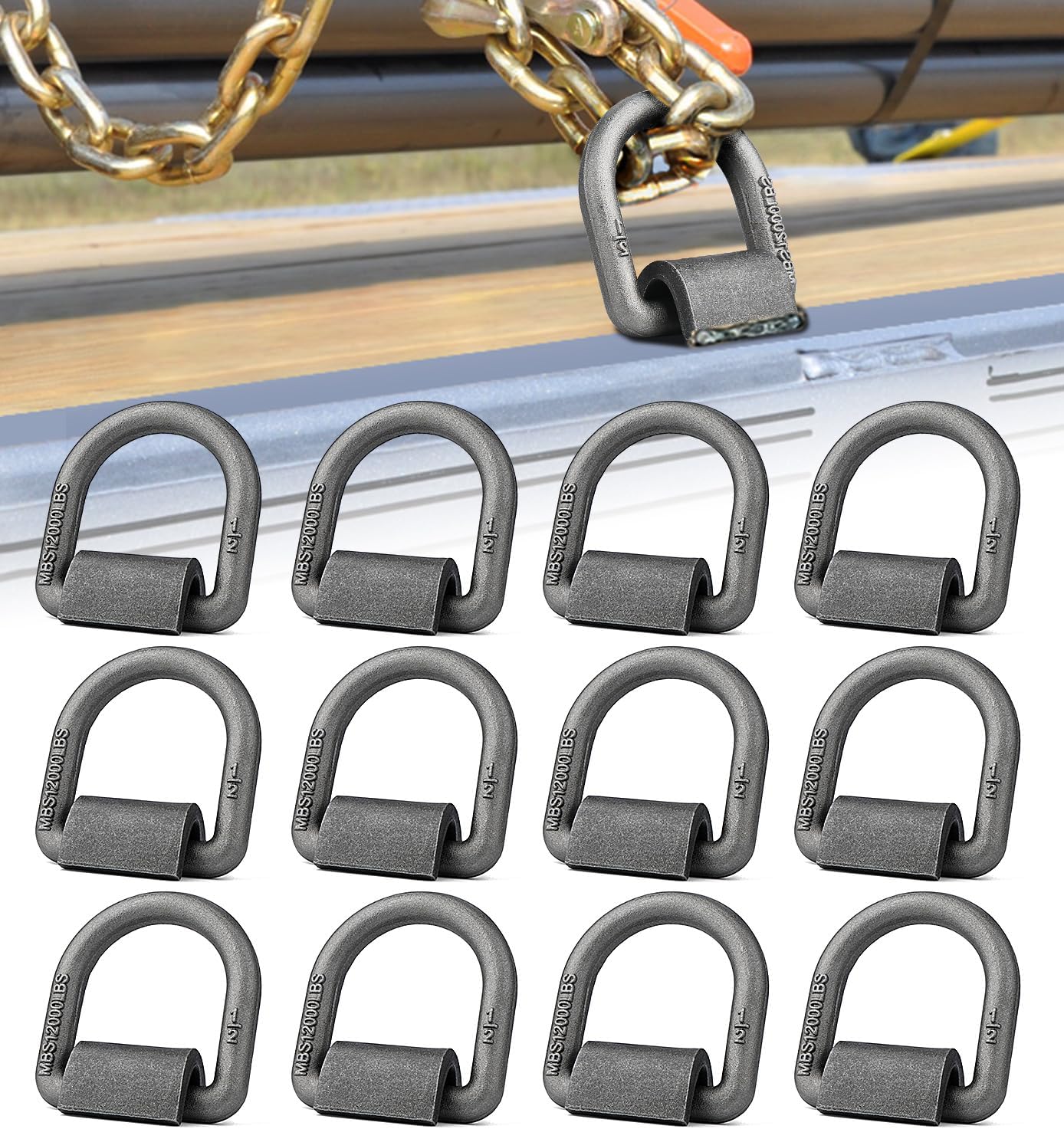 Anclaje 1/2" con anillo D forjado 12000lb set 12