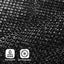 Rejilla privacidad valla 6x50" malla exterior color negro