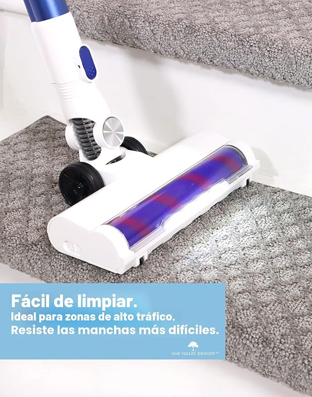 Alfombras antideslizantes escaleras madera 27x9.75pulg set