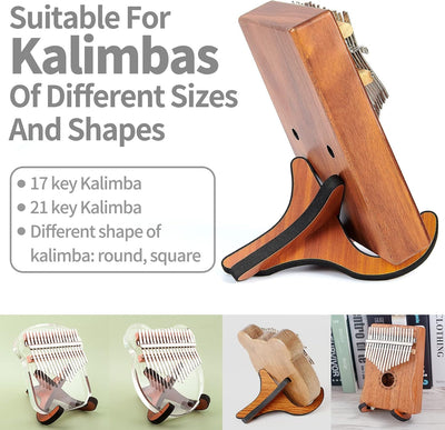 Soporte madera piano pulgar color caoba