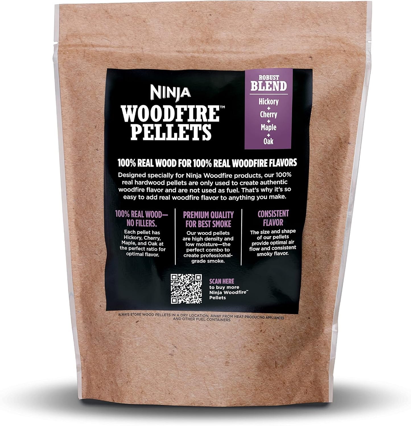 Pellets madera 100% bolsa 2lb para parrilla Woodfire