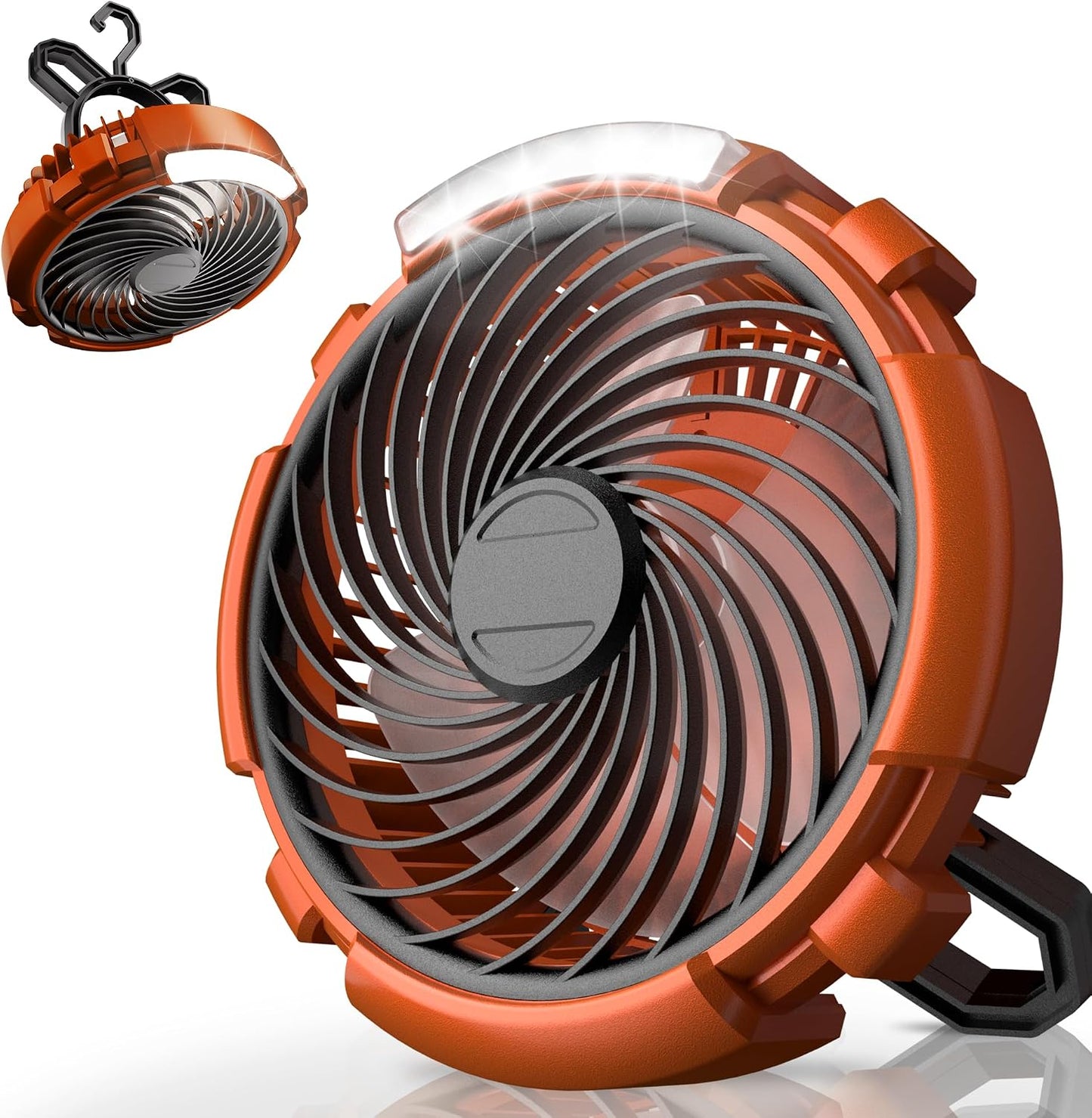 Ventilador camping recargable 6000mah 3 velocidades