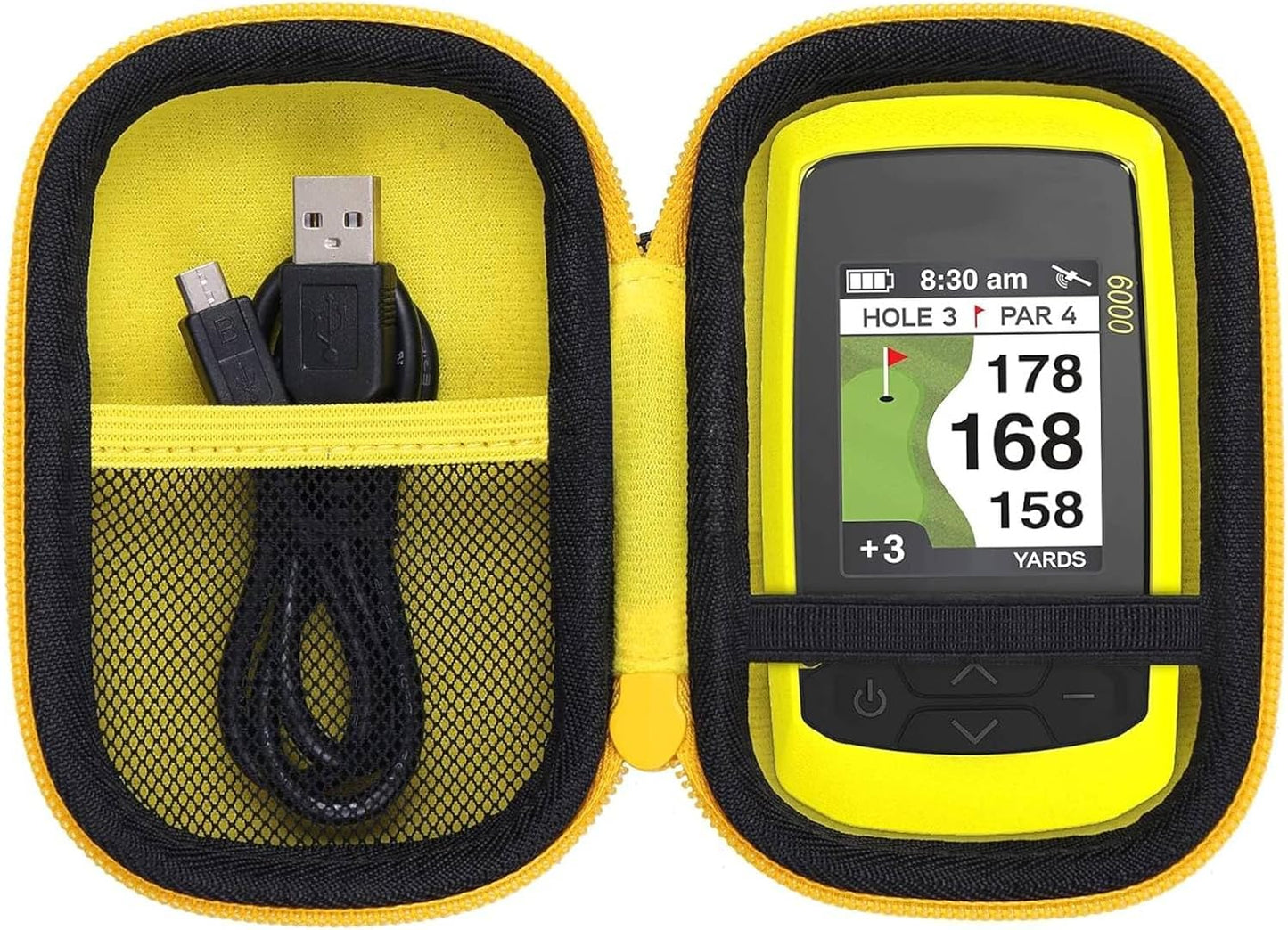 Estuche rígido comp Izzo Swami 6000 Golf amarillo