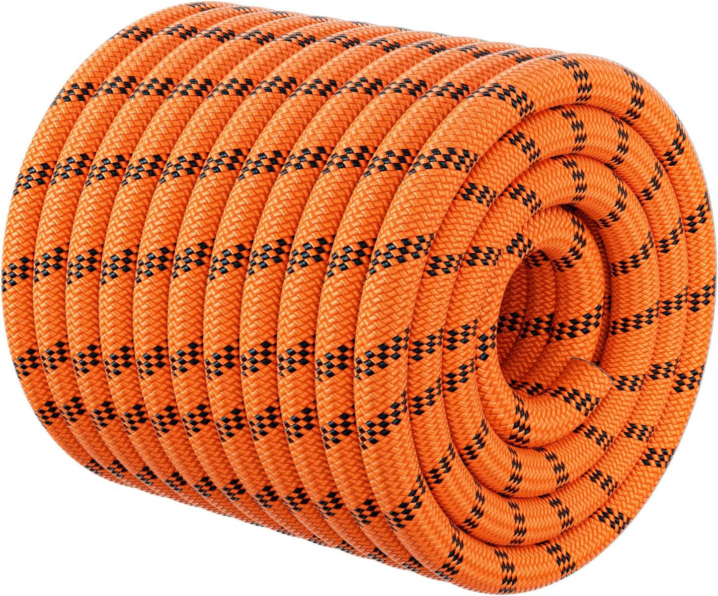 Cuerda arborista doble 3/8pulg x100ft poliéster naranja