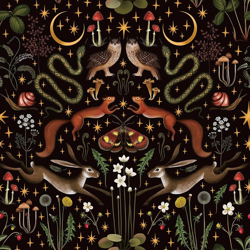 Papel tapiz adhesivo 17.5x276" Bosque Mágico Vintage
