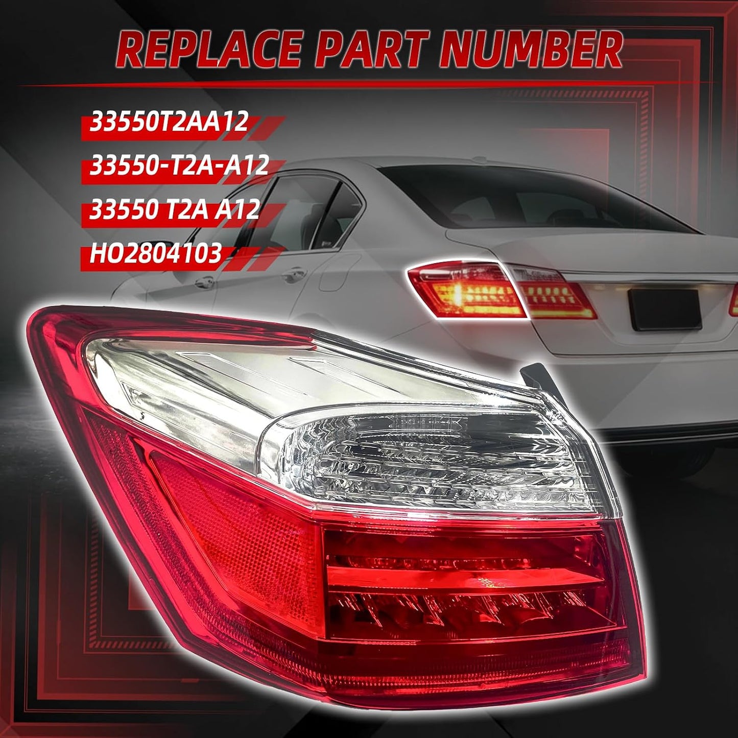 Montaje luz trasera Honda Accord 13-15 comp 33550T2AA