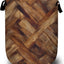 Cesta lavandería madera vintage marrón 15.7x19.6pulg