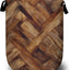 Cesta lavandería madera vintage marrón 15.7x19.6pulg