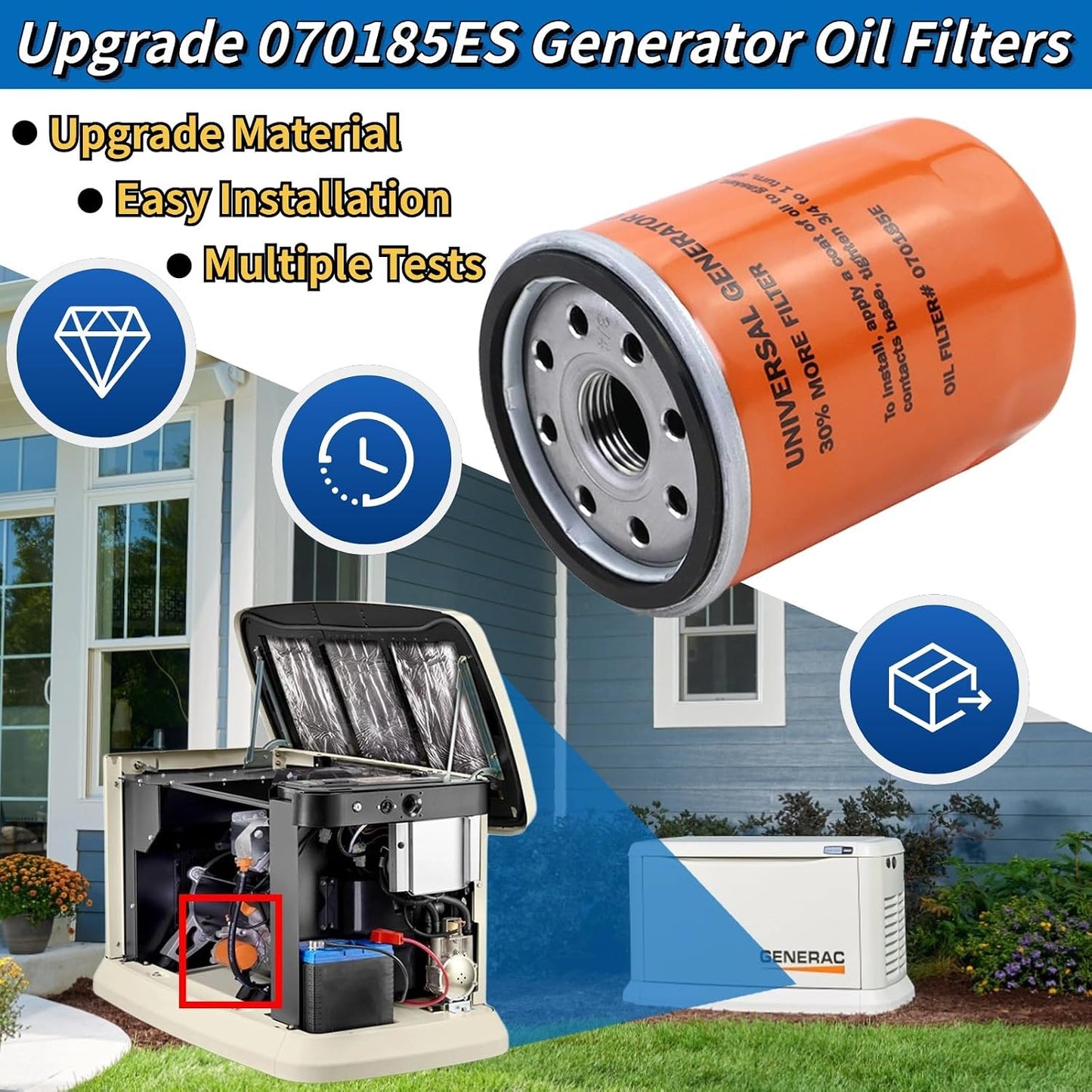 Filtro aceite comp Generac Guardian 8-24kw