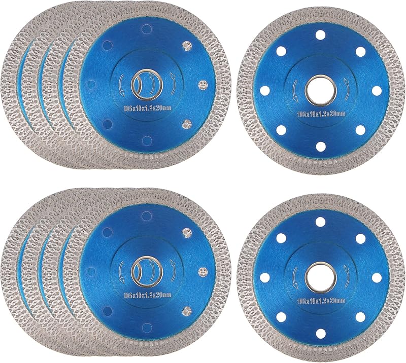 10 Pzas Hoja Sierra Diamante 4" para Cerámica