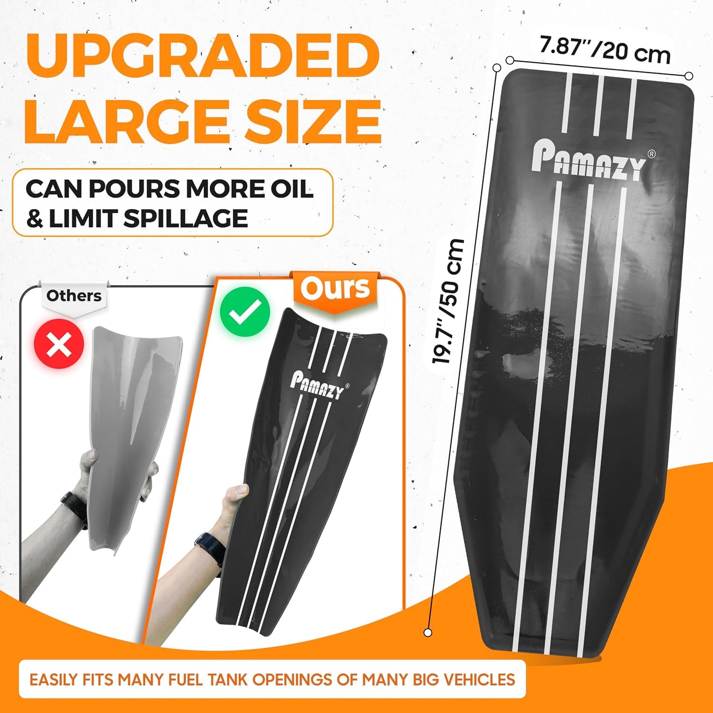 Embudo silicón flexible 19.7x7.87pulg reutiliz.