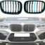 Parrilla X3 X4 set 2 pzas ABS negro brillante