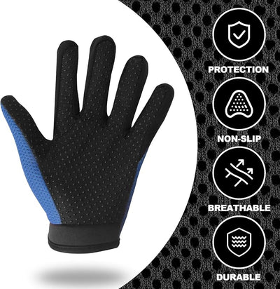 Guantes motocicleta niños BMX MTB ATV dedo completo