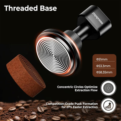 Tamper Espresso 53.3mm y Distribuidor Gravedad