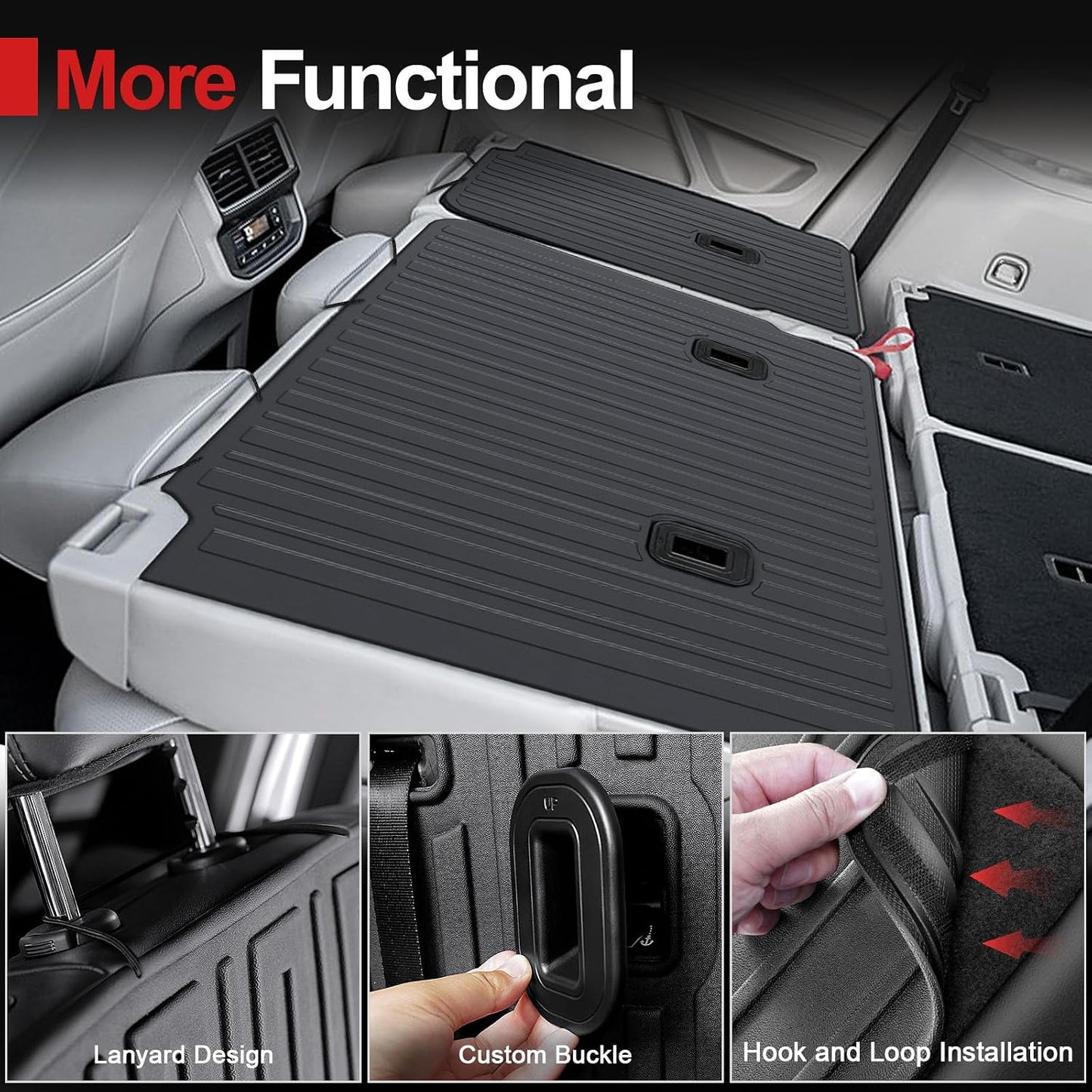 Alfombrilla respaldo VW Atlas 2018-25 TPE 7 asientos