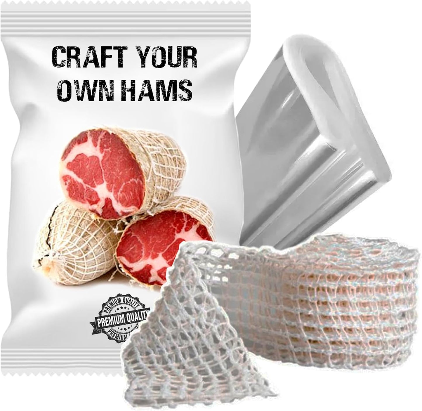Kit curado carne 23.6pulg papel microporoso red elástica