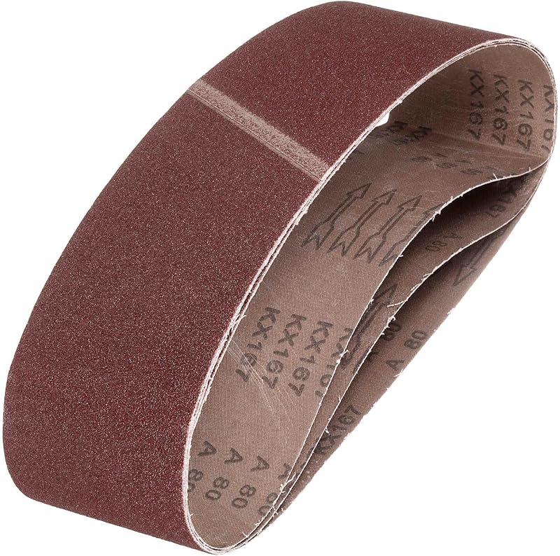 Correas lijado 4x36pulg 5pzas grano 80
