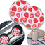 2 Portavasos coche fresa rosa 2.75pulg antiderrap