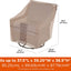 Funda silla giratoria patio tela resistente 37.5x39.25pulg