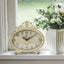 Reloj pared peltre envejecido color crema