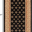 Tapete formal europeo negro resistente sala comedor