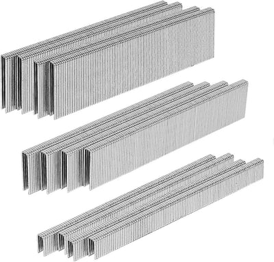 2800 Grapas Corona Estrecha 1/4-1/2-3/4 pulg Galvanizadas Neumática