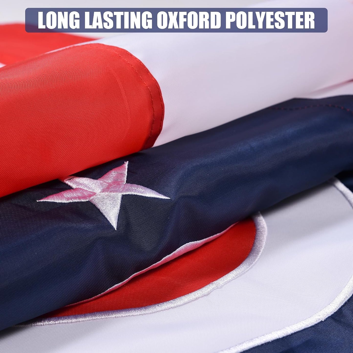 Bandera Ohio 5x8ft poliéster rayas cosidas ojales latón